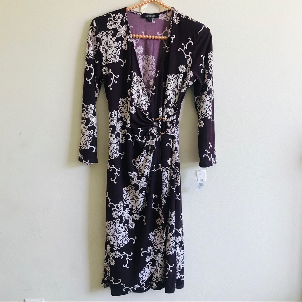 V Neck Wrap Cocktail 🍹Dress